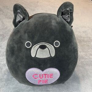 Squishmallows 12” RHETT The Frenchie Bulldog Valentines 2023 Heart “CUTIE PIE”